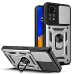 For Xiaomi Redmi Note 11S Sliding Camera Cover Design TPU+PC Protective Phone Case(Silver)