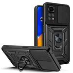 For Xiaomi Redmi Note 11S Sliding Camera Cover Design TPU+PC Protective Phone Case(Black)