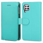 For Huawei P40 Lite / nova 6 SE Microfiber Zipper Horizontal Flip Leather Case(Green)