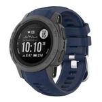 For Garmin Instinct 2S Silicone Watch Band(Navy Blue)