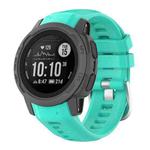 For Garmin Instinct 2S Silicone Watch Band(Lake Blue)