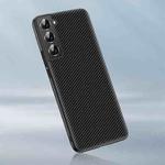 For Samsung Galaxy S22 5G Ultra-thin Carbon Fiber Texture Printing Phone Case(Black)