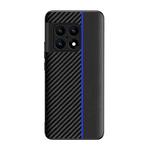 For OnePlus 10 5G Ultra-thin Carbon Fiber Texture Splicing Phone Case(Blue)