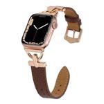 D-buckle Lizard Leather Watch Band For Apple Watch Series 8&7 41mm / SE 2&6&SE&5&4 40mm / 3&2&1 38mm(E)