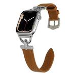D-buckle Lizard Leather Watch Band For Apple Watch Series 8&7 41mm / SE 2&6&SE&5&4 40mm / 3&2&1 38mm(H)