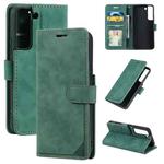 For Samsung Galaxy S22 5G Skin Feel Anti-theft Brush Leather Phone Case(Green)