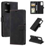 For Xiaomi Redmi Note 11 4G/11S Global Skin Feel Anti-theft Brush Leather Phone Case(Black)