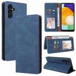 For Samsung Galaxy A13 5G Simple Suction Closure Leather Phone Case(Blue)