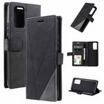 For Xiaomi 11T Skin Feel Splicing Leather Phone Case(Black)