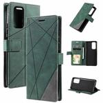 For Xiaomi Redmi Note 11S Skin Feel Splicing Leather Phone Case(Green)