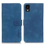 For TCL 30 Z KHAZNEH Retro Texture Horizontal Flip Leather Phone Case(Blue)