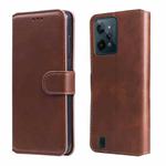 For OPPO Realme C31 Classic Calf Texture Flip Leather Case(Brown)