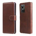 For OPPO Realme GT Neo3 Classic Calf Texture Flip Leather Case(Brown)