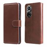 For Honor 50 Pro / Huawei nova 9 Pro Classic Calf Texture Flip Leather Case(Brown)
