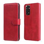 For Xiaomi Redmi Note 11 Global / Note 11S Classic Calf Texture Flip Leather Case(Red)