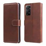 For Xiaomi Redmi Note 11 Pro 4G / 5G Classic Calf Texture Flip Leather Case(Brown)