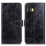 For Xiaomi Poco F4 GT 5G Retro Crazy Horse Texture Leather Phone Case(Black)