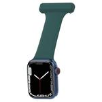 Silicone Nurse Watch Band For Apple Watch Ultra 49mm&Watch Ultra 2 49mm / Series 9&8&7 45mm / SE 3&SE 2&6&SE&5&4 44mm / 3&2&1 42mm(Dark Green)