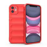 For iPhone 11 Magic Shield TPU + Flannel Phone Case (Red)