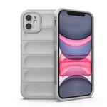 For iPhone 11 Magic Shield TPU + Flannel Phone Case (Grey)