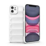 For iPhone 11 Magic Shield TPU + Flannel Phone Case (White)