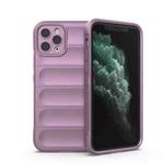 For iPhone 11 Pro Magic Shield TPU + Flannel Phone Case (Purple)