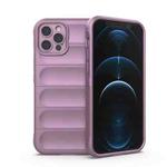 For iPhone 12 Pro Magic Shield TPU + Flannel Phone Case(Purple)