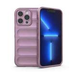 For iPhone 13 Pro Magic Shield TPU + Flannel Phone Case (Purple)
