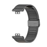 For Huawei Watch Fit Mijobs Milan Buckle Stainless Steel Watch Band(Black)