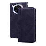 For Huawei nova 8i Frosted Business Magnetic Flip Leather Phone Case(Black)