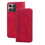 For Honor X8 / X30i Frosted Business Magnetic Flip Leather Phone Case(Red)