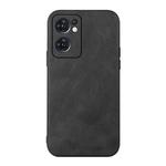 For OPPO Reno7 5G International Version / Find X5 Lite Cowhide Texture PU Phone Case(Black)