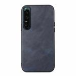 For Sony Xperia 1 IV Cowhide Texture PU Phone Case(Blue)
