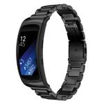 For Galaxy Gear Fit 2 & R360 Three Pearl Steel Watch Band(Black)
