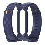 For Xiaomi Mi Band 5/6/7 Mijobs Solid Color Honeycomb Silicone Watch Band(Midnight Blue)
