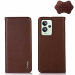 For OPPO Realme GT2 Pro KHAZNEH Nappa Top Layer Cowhide Leather Phone Case(Brown)