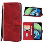 For OPPO Realme V23 Leather Phone Case(Red)