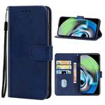For OPPO Realme V23 Leather Phone Case(Blue)