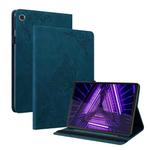 For Lenovo M10 Plus 10.3 TB-X606F/TB-X606X Butterfly Flower Embossed Leather Tablet Case(Blue)