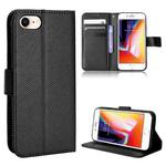 For iPhone SE 2022 / SE 2020 / 8 / 7 Diamond Texture Leather Phone Case(Black)