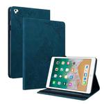 Butterfly Flower Embossed Leather Tablet Case For iPad 9.7 inch 2017 / 2018(Blue)