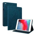 Butterfly Flower Embossed Leather Tablet Case For iPad mini 2019 / 4 / 3 / 2 / 1(Blue)