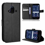 For Fujitsu F-52B Diamond Texture Leather Phone Case(Black)