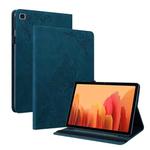 For Samsung Galaxy Tab A7 10.4 2020 SM-T500/T505 Butterfly Flower Embossed Leather Tablet Case(Blue)