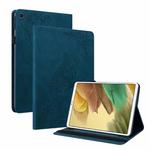 For Samsung Galaxy Tab A7 Lite T220/T225 Butterfly Flower Embossed Leather Tablet Case(Blue)