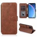 For iPhone 11 Shockproof PU + TPU Leather Phone Case (Brown)