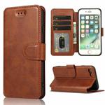 For iPhone SE 2022 / SE 2020 / 8 / 7 Shockproof PU + TPU Leather Phone Case(Brown)