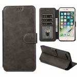 Shockproof PU + TPU Leather Phone Case For iPhone 8 Plus / 7 Plus(Black)