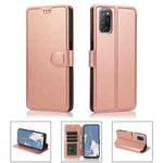 For OPPO A52 Shockproof PU + TPU Leather Phone Case(Rose Gold)