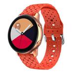 For Samsung Galaxy Watch4 40/44mm Weave Texture Silicone Watch Band(Orange)